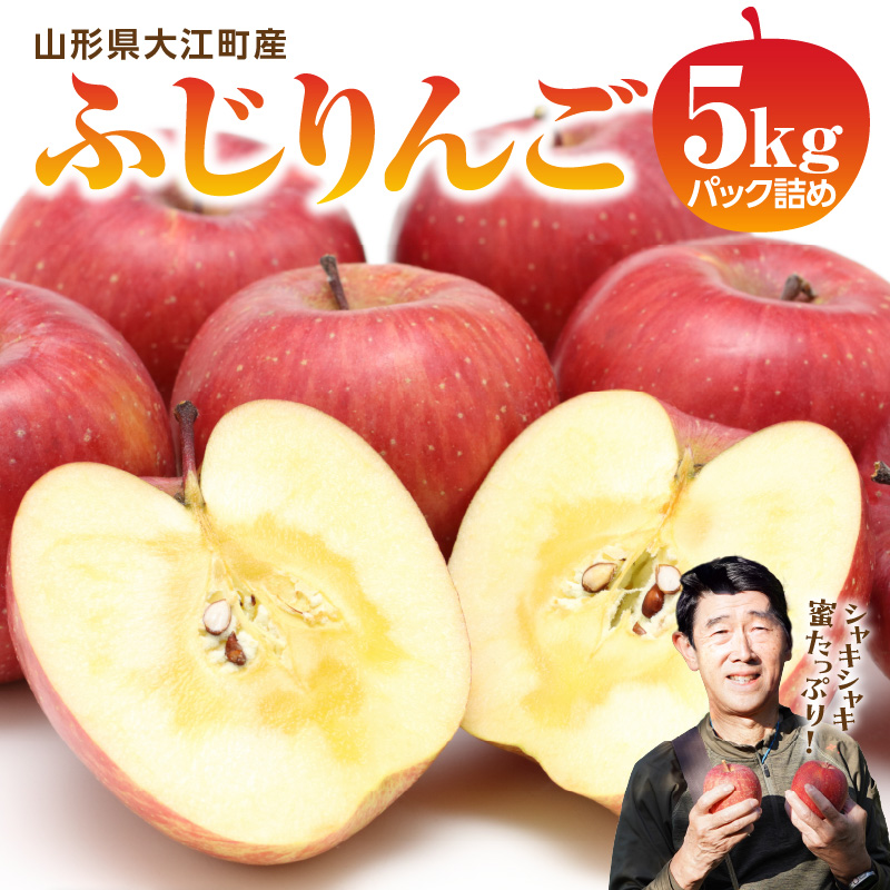 057-001  ≪先行受付≫ふじりんご 5kg パック詰め（特秀）【2026年11月中旬～順次発送予定】
