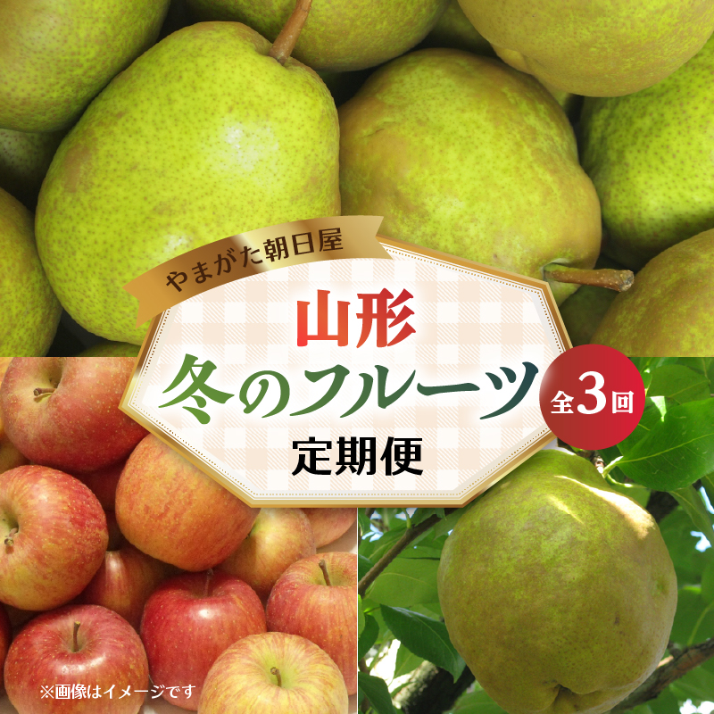 065-T03 やまがた朝日屋 やまがた冬のフルーツ定期便【全3回】